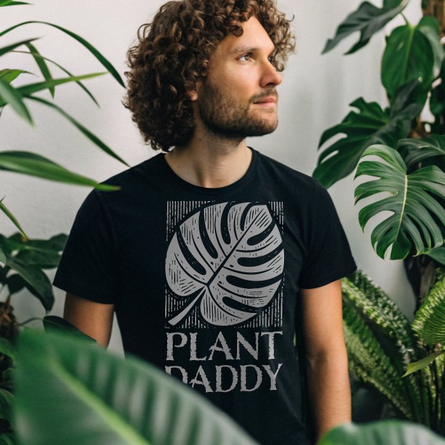 Camiseta Pai de plantas Monstera Leaf House (Criador carregado)