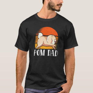 Camiseta Pai de Pom do Sexo Masculino Dono de Cachorro Pome