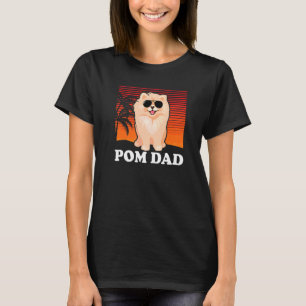 Camiseta Pai de Pom do Sexo Masculino Dono de Cachorro Pome