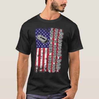 Camiseta Pai De Pontoon Apenas Um Pai Regular Mas Uma Legen