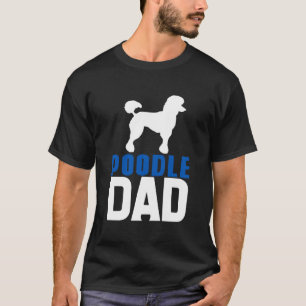 Camiseta Pai de Poodle Azul