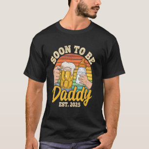 Camiseta Pai de Primeira Viagem 2025 Primeiro Pai 2025 Retr