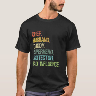 Camiseta Pai de protetor contra super-herói do Pai de Husba