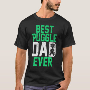 Camiseta Pai de Puggle de Estimação Dia dos Pais Animal P