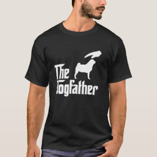 Camiseta Pai de Puggle O DogFather Amantes de Cães Engraçad