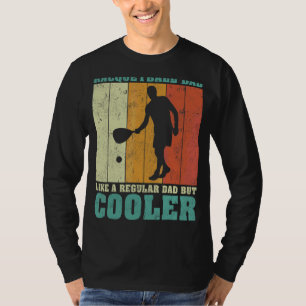 Camiseta Pai De Racquetball Retro De Vintage, Como Um Norma