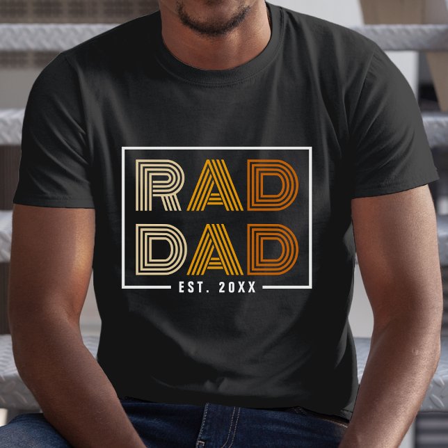 Camiseta Pai de Rad Retroativo (Retro Rad Dad T-Shirt)