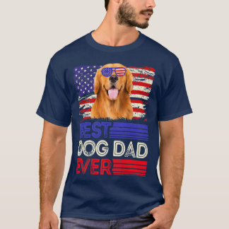 Camiseta Pai De Retriever De Melhor Ouro Da América 