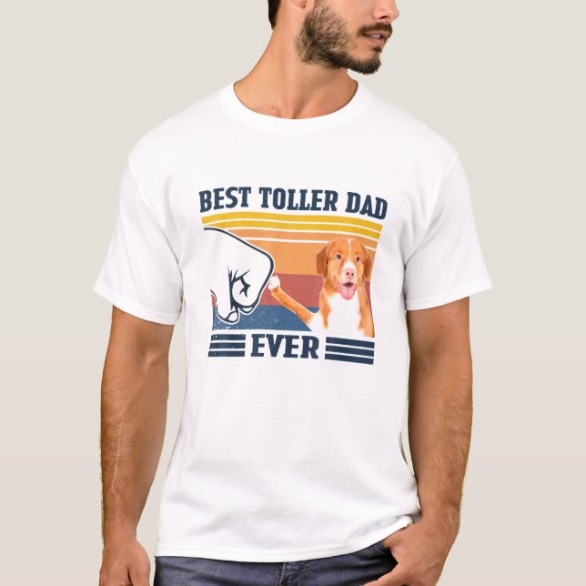 Camiseta Pai de Retriever de Tolerância Duck da Melhor Nova (Frente)