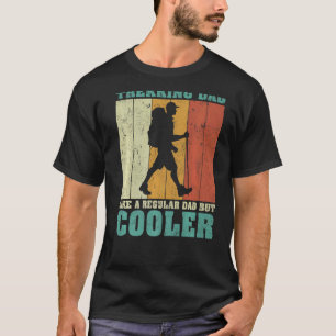 Camiseta Pai De Retrô De Vintage Mens Como Um Pai Regular