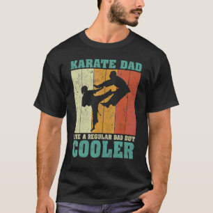 Camiseta Pai De Retro-Karato Do Mens Vintage Como Um Pai Re