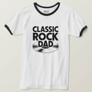Camiseta Pai de Rock Clássico Ringer Tee - Camisa-T masculi
