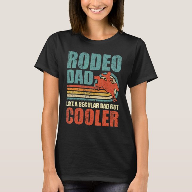 Camiseta Pai de Rodeio Vintage Style Retro (Frente)