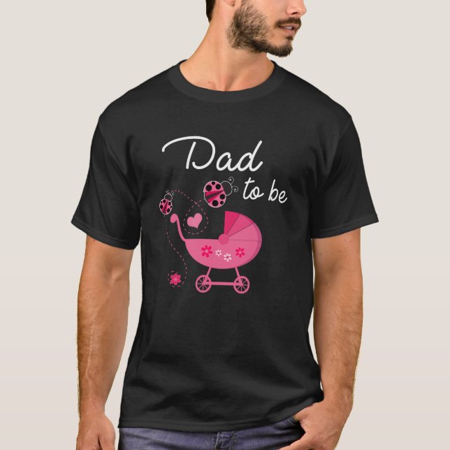 Camiseta Pai De Ser Chá de fraldas Ladybug Pai Ladybug (Frente)