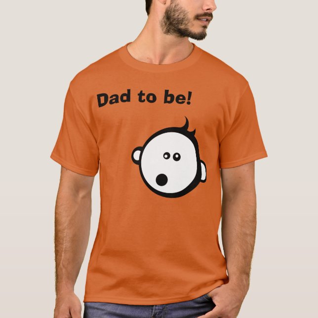 Camiseta Pai de ser! Legal pai de desenho de bebê para ser  (Frente)