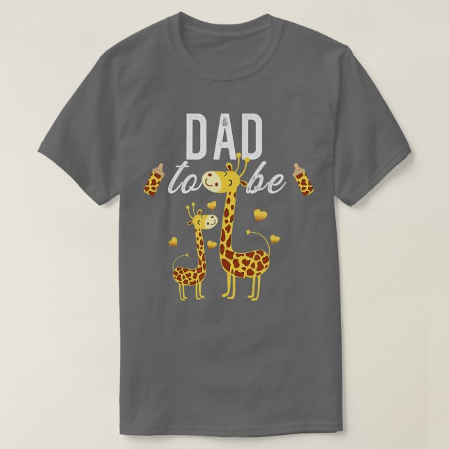 Camiseta Pai De Serem Girafas Chá de fraldas (Frente do Design)