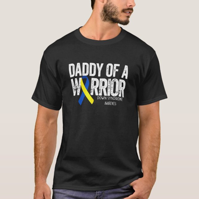 Camiseta Pai De Síndrome De Warrior Down 21 De Março (Frente)