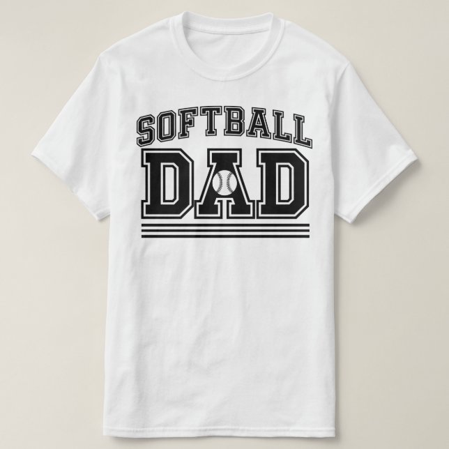 Camiseta Pai de Softball (Frente do Design)