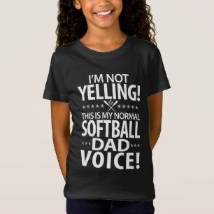 Camiseta Pai de softball - Aniversário engraçado do Pai ou 