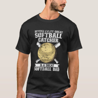 Camiseta Pai De Softball Pitcher Treinador Fastpitch Fathe