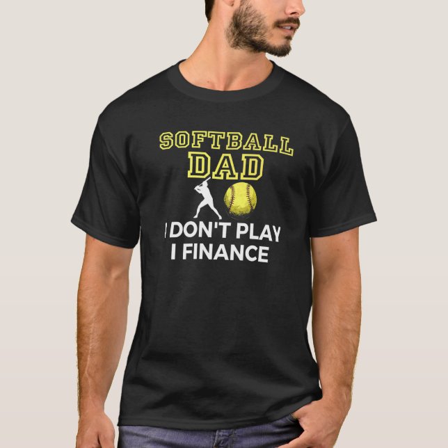 Camiseta Pai de softball que eu não toco (Frente)