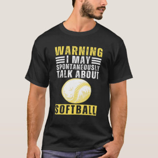 Camiseta Pai de Softbol Dizendo Jogadores de Softbol Softbo