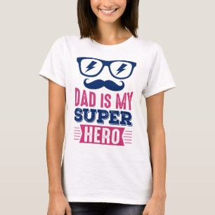 Camiseta Pai de Super-Herói - Meu Herói Real