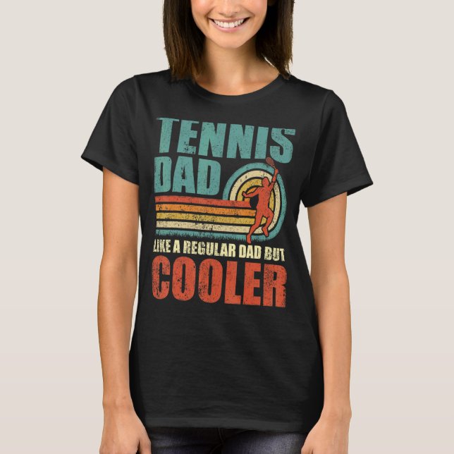 Camiseta Pai De Tênis Para Menores Como Um Pai Regular, Mas (Frente)