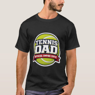 Camiseta Pai de Tenista Crítico Oficial do Juiz Engraçado D