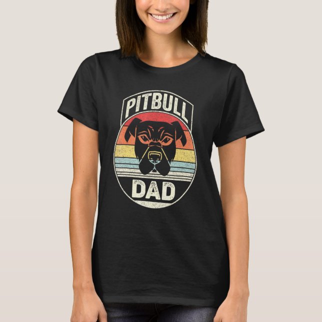 Camiseta Pai de Touro de Pit Retro Vintage (Frente)