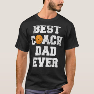 Camiseta Pai De Treinador De Melhor Pickleball De Caneta