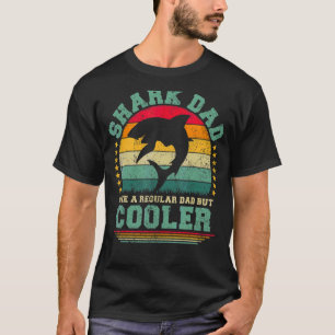 Camiseta Pai De Tubarão Como Um Pai Regular, Mas Mais Frio