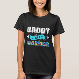 Camiseta Pai De Um Autismo Pai Da Família De Guerreiros