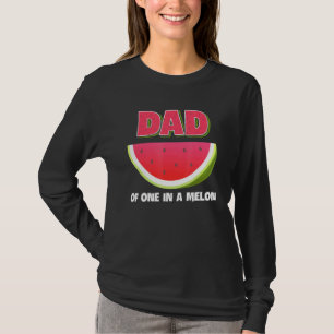 Camiseta Pai de Um em uma Família de Melão Correspondente a