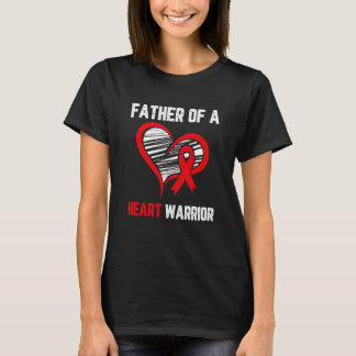 Camiseta Pai de um guerreiro do coração Conscientização sob