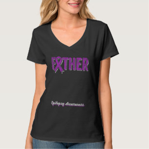 Camiseta Pai de um Guerreiro Epilepsia Pai Faixa Amarela