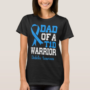 Camiseta Pai De Um Guerreiro T1d Sensibilização Para A Diab