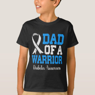 Camiseta Pai De Um Guerreiro T1d Sensibilização Para A Diab