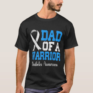 Camiseta Pai De Um Guerreiro T1d Sensibilização Para A Diab
