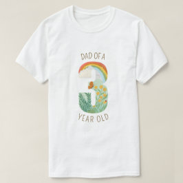 Camiseta Pai de um veículo natural de três anos