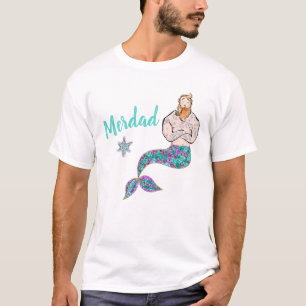 Camiseta Pai de uma sereia, tshirt da festa de aniversário