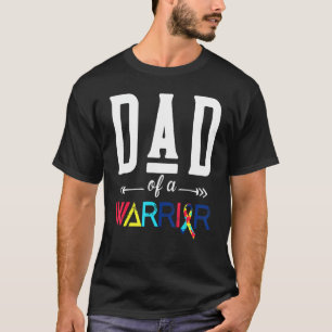 Camiseta Pai De Uma Tia Feminina De Autismo Guerreiro