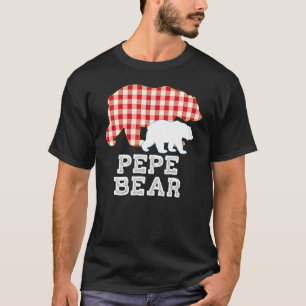 Camiseta Pai de Urso Excelente de Pepe Xadrez Avô Dia Pro