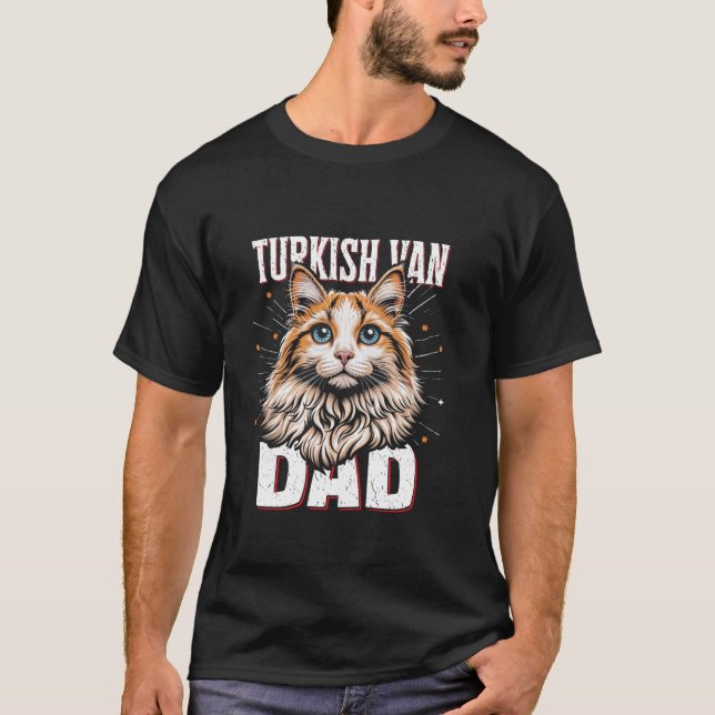 Camiseta PAI de VAN TURCO Pai de Gato Turco de Gatos Van Ca (Frente)