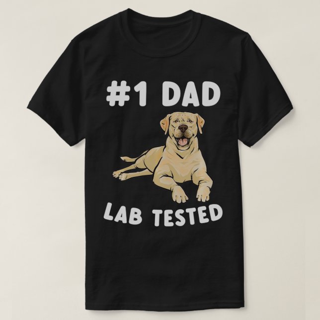Camiseta Pai de varejo amarelo testado no laboratório (Frente do Design)