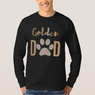 Camiseta Pai de varejo de Ouro Mínimo Cachorro Bonito