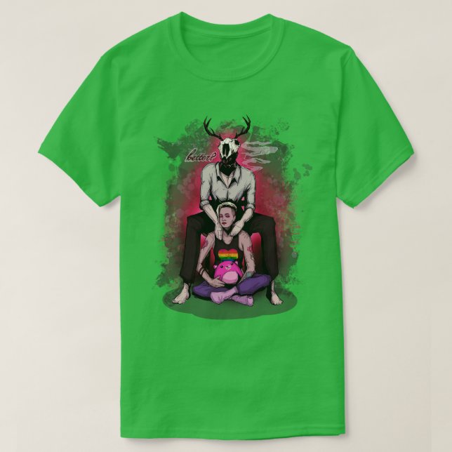 Camiseta Pai de veado 10, depois do tratamento, Impressão d (Frente do Design)