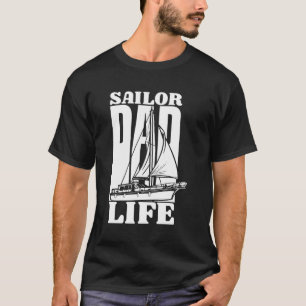 Camiseta Pai de vela do navio-vela Capitão à vela
