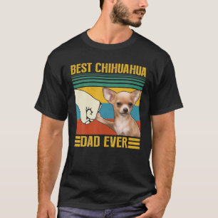 Camiseta Pai De Vintage Melhor Chihuahua Para O Pai