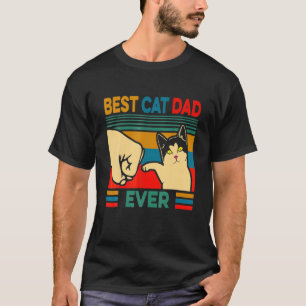 Camiseta pai De Vintagem Do dia de os pais Melhor Gato Nunc